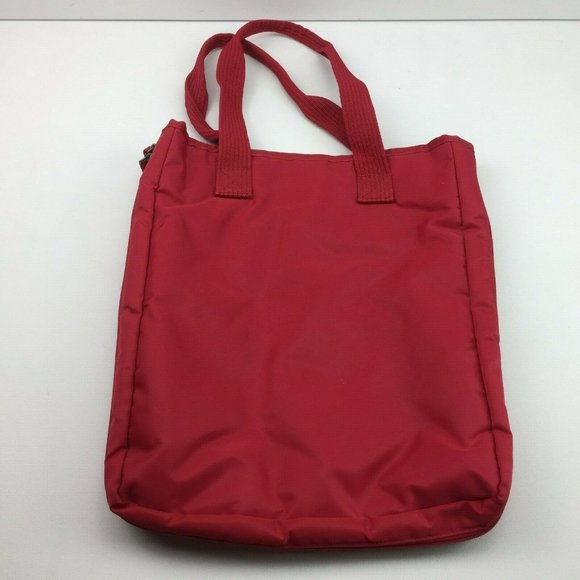 Bossini Ladies Womens Red Expandable Tote Shoulder Bag Purse - Picture 2 of 9